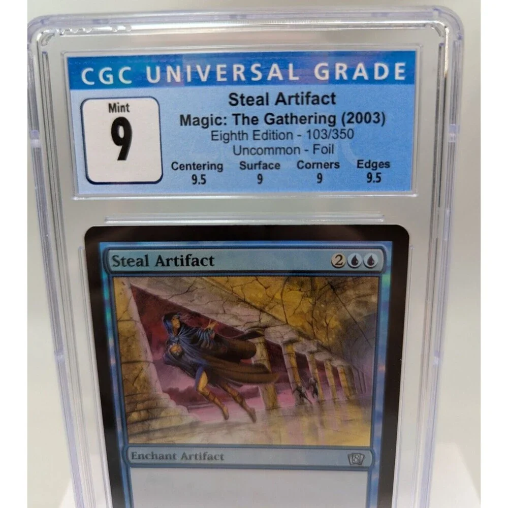 MTG - 8th Edition - Steal Artifact - Foil - Graded 9.0